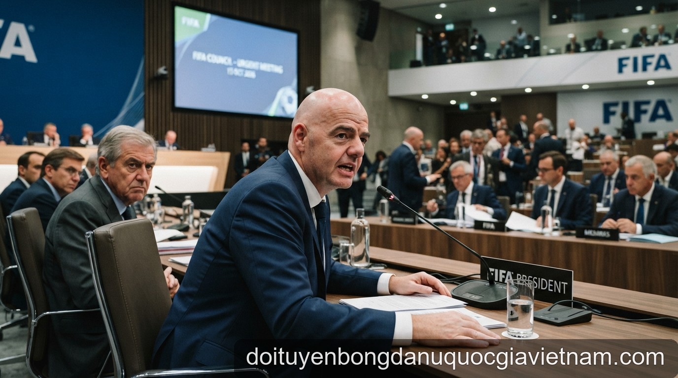 Khủng hoảng FIFA: Hội đồng FIFA họp khẩn ngày 15/10, tương lai của Infantino trên bàn cân